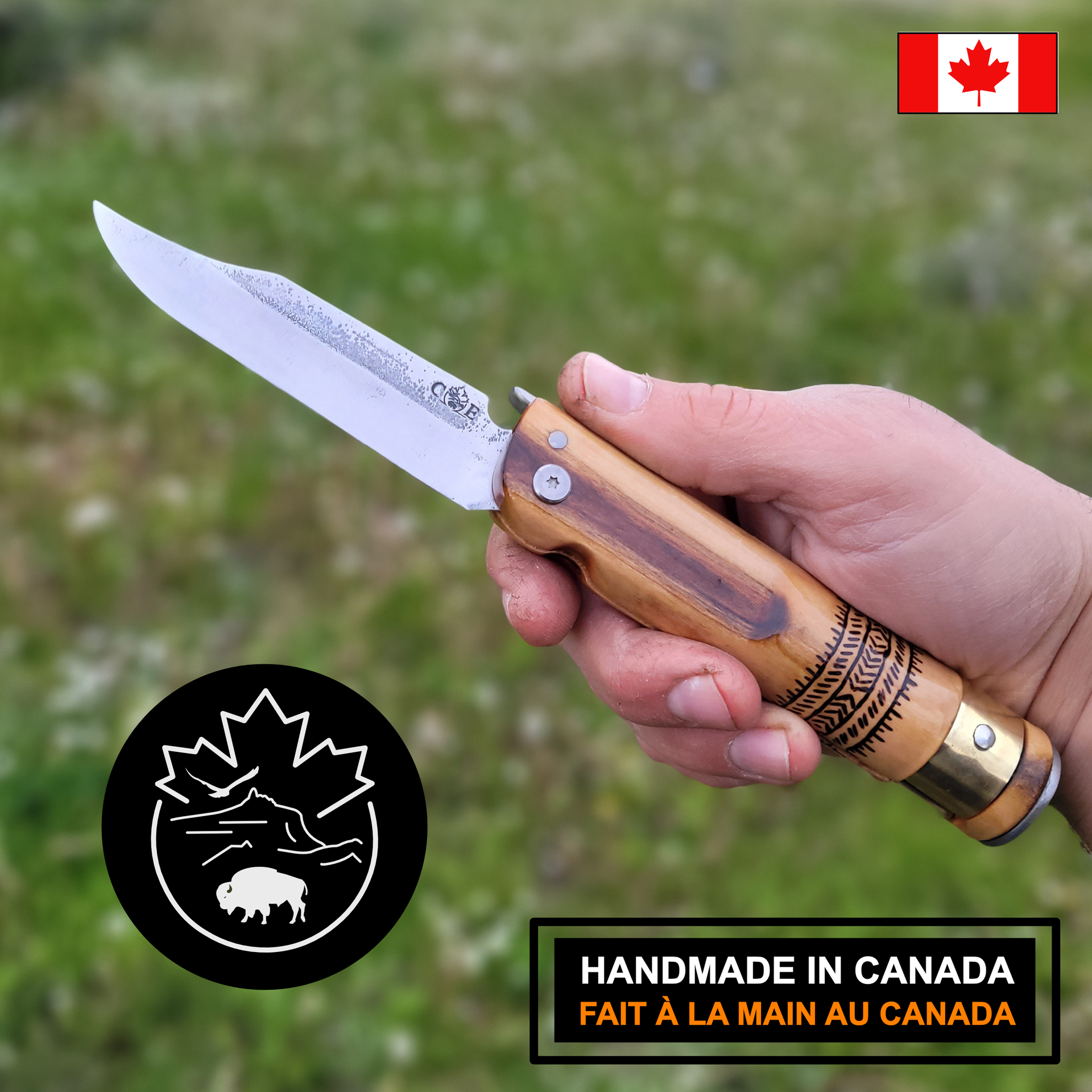 ●MAD WISDOM CE980 MISTAHIMASKWA (Big Bear) – Canada Enduring Knives