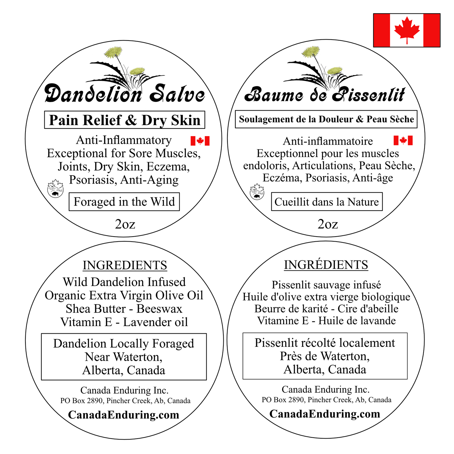 DANDELION SALVE 2oz