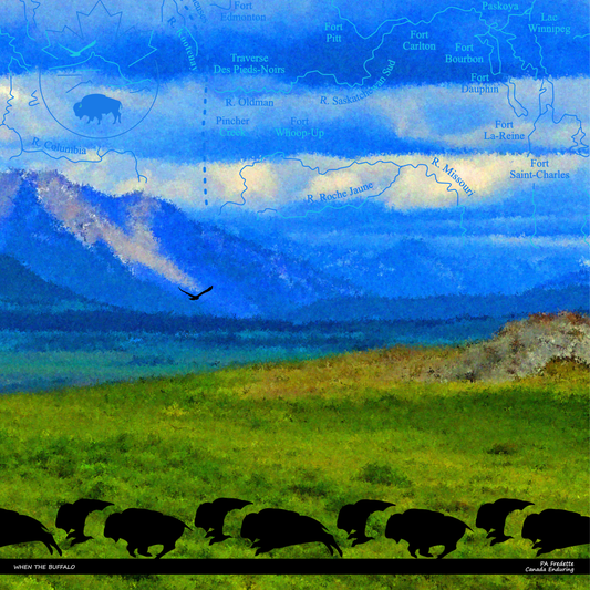 When the Buffalo - CANADA Enduring Wall Artwork Print